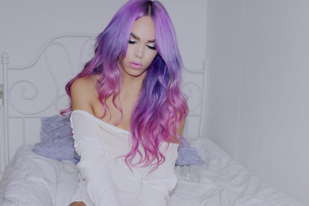 Purple Hair Shemale